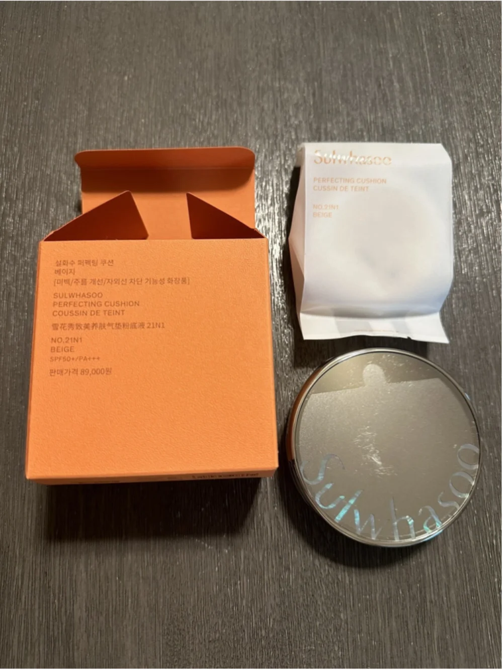 Sulwhasoo New Perfecting Cushion 15g+Refill 15g Matte&Natural, Shade 21N1